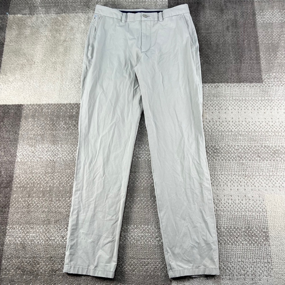Vineyard Vines Mens OTG On-The-Go Performance Pant Straight Fit Khaki 31x32